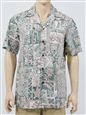 RJC 103C-581 アロハシャツ(リバースプリント)【グリーン】 RJC 103C-581 アロハシャツ(リバースプリント)【グリーン】