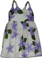 Pacific Legend Plumeria Purple Cotton Toddlers Hawaiian Bungee Dress