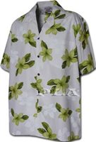 Pacific Legend Plumeria Lime Cotton Boys Junior Hawaiian Shirt
