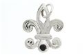 Paradise Collection Sterling Silver Maile Hawaii Flare Pendant Large