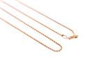 Paradise Collection 14KT Pink Gold 1.25mm Rope Chain 16 inches / 18 inches