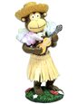 KC Hawaii Monkey with Straw Hat Mini Dashboard Doll