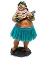 KC Hawaii Local Boy with Ukulele Green Skirt Leilani Dashboard Doll
