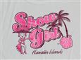 Show Girl White Cotton Women&#39;s Hawaiian T-Shirt