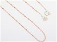 Paradise Collection 14KT Rose Gold Bead Chain 16 inches / 18 inches