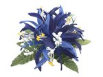 Navy Blue Spider Lily Hair Clip 4"x 4.5"