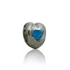 Paradise Collection Sterling Silver Maile Hawaii Beads Opal Heart Pendant