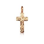 Paradise Collection Sterling Silver with Rose Gold Cross Charm