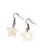 White Starfish Shell Earrings