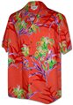 Pacific Legend Orchid Coral Cotton Men&#39;s Hawaiian Shirt