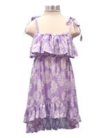 Angels by the Sea Sunflower/Purple Girls Tail Cut Dress K-1-141