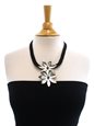 Double Tiare  Black Mother of Pearl Tahitian Shell Necklace