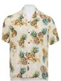 Two Palms Hale Kahiki Cream Rayon Men&#39;s Hawaiian Shirt