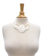 5 Round Mother Of Pearl White Tahitian Shell Necklace