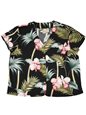 Paradise Found Orchid Bamboo Black Rayon Women&#39;s V-neck Blouse