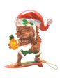 KC Hawaii Surfing Tiki Clause Island Style Ornament