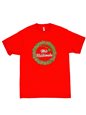 Christmas Wreath Red Cotton Men&#39;s Hawaiian T-Shirt