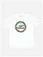 Christmas Wreath White Cotton Men&#39;s Hawaiian T-Shirt