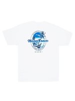 Tonal Hang Loose White Men's Hawaiian T-Shirt
