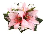 Pink Tiger Lily with Spider Lily Hair Clip 7"x5.5"