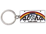 Island Heritage Aloha Honu Metal License Plate Keychain