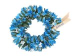 Blue Double Rose Bud Headband (Haku Lei)