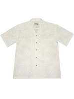 Ky's Palm White Men's Hawaiian Shirt