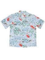 Ky's Koi Fish Blue Men's Hawaiian Shirt