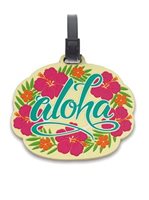 Island Heritage Aloha Floral Luggage Tag