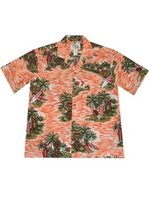 Ky's Tiki Hut Orange Men's Hawaiian Shirt