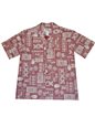 Ky&#39;s Traditional Tapa Red Men&#39;s Hawaiian Shirt