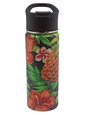 Island Heritage Tropical Pineapple - Black Island Flask Tumbler