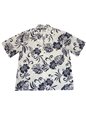 Ky&#39;s Aloha Spirit Navy Blue Cotton Men&#39;s Hawaiian Shirt
