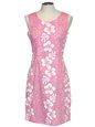 Ky&#39;s Hibiscus Lei Pink Cotton Tank Dress