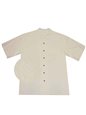 Ky&#39;s Marlin White Silk Men&#39;s Hawaiian Shirt