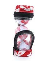 Hibiscus  Red Floral Golf Ball In Golf Bag