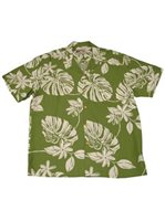 Paradise Found Tiare 19 Olive Rayon Men's Hawaiian Shirt