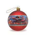 Island Heritage Honu Christmas  3 1/8"in Glass Ball Ornament