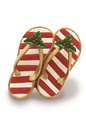 Island Heritage Festive Slippers Hand-Painted Ornament