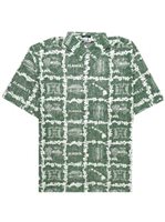 Reyn Spooner メンズ アロハシャツ  クラシックフィット [ハワイ大学/グリーン/コットン&ポリコットン]