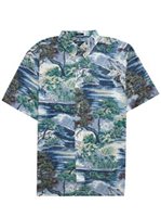 Reyn Spooner Niwaki Dress Blue Men's Hawaiian Shirt Classic Fit