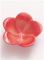 Lauhala Trading Plumeria Pink Hand Painted Ceramic Flower Decorative Bowl