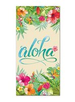 Island Heritage Aloha Floral Beach Towel