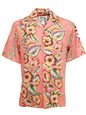 Ky&#39;s Vintage Anthurium Coral Cotton Poplin Men&#39;s Hawaiian Shirt