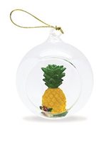 Island Heritage Pineapple Glass Globe Ornaments