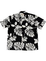Paradise Found Tiare 19 Black Rayon Men's Hawaiian Shirt