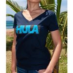 【色が選べる】 Honi Pua レディースハワイアンTシャツ [HULA]