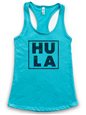 [Exclusive] Honi Pua Floral Hula Ladies Hawaiian Racerback Tank Top