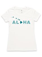 [Exclusive] Honi Pua Hawaiian Islands Ladies Hawaiian Crew-neck T-Shirt