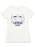 [Exclusive] Honi Pua Lanikai Beach Ladies Hawaiian Crew-neck T-Shirt
